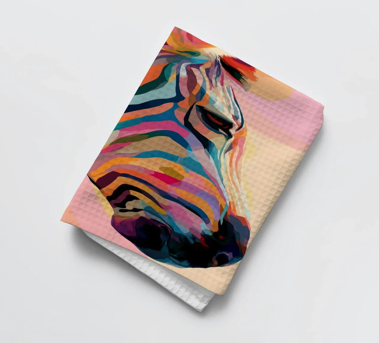 Zebra colorata canovaccio da cucina da Pictura