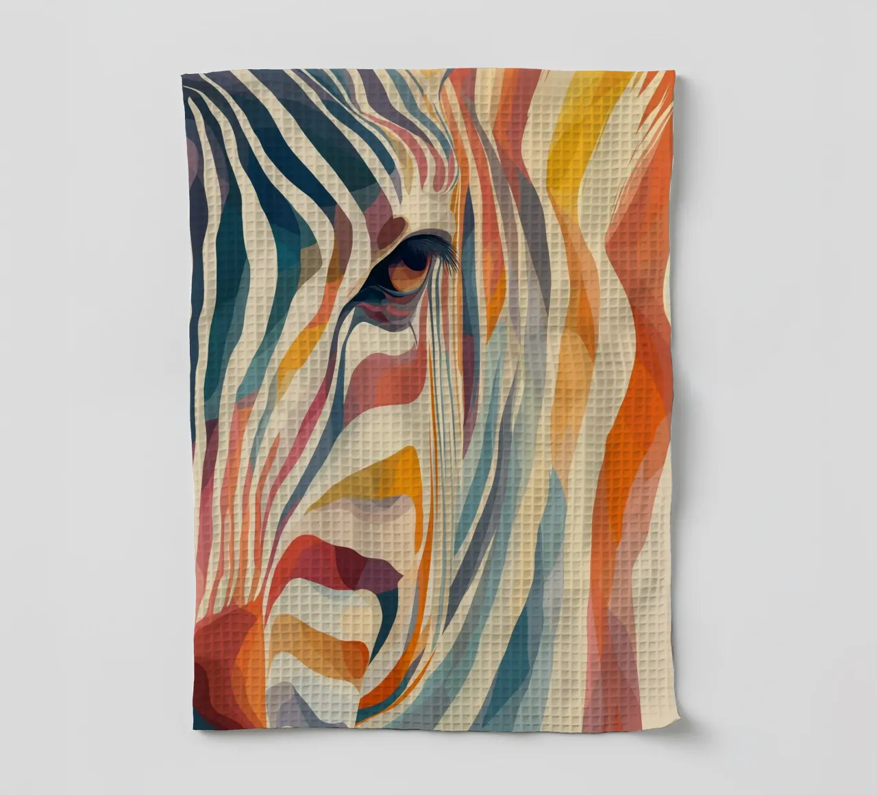 Zebra in tanti colori canovaccio da cucina da Pictura