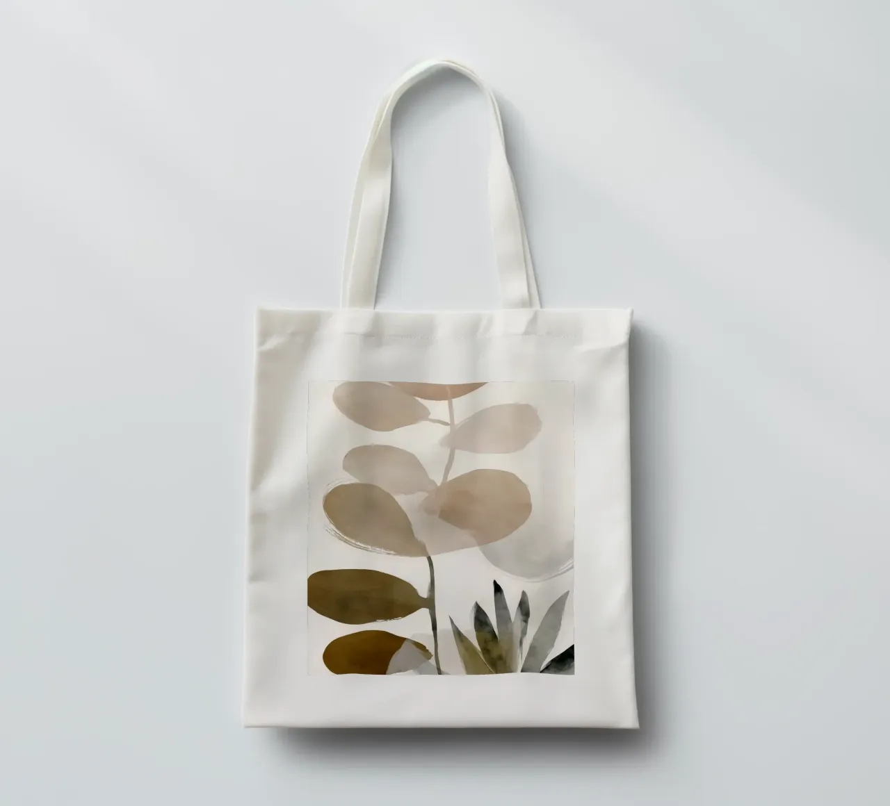 Zachte eucalyptus schaduwen jute draagtas van Seed & Signal