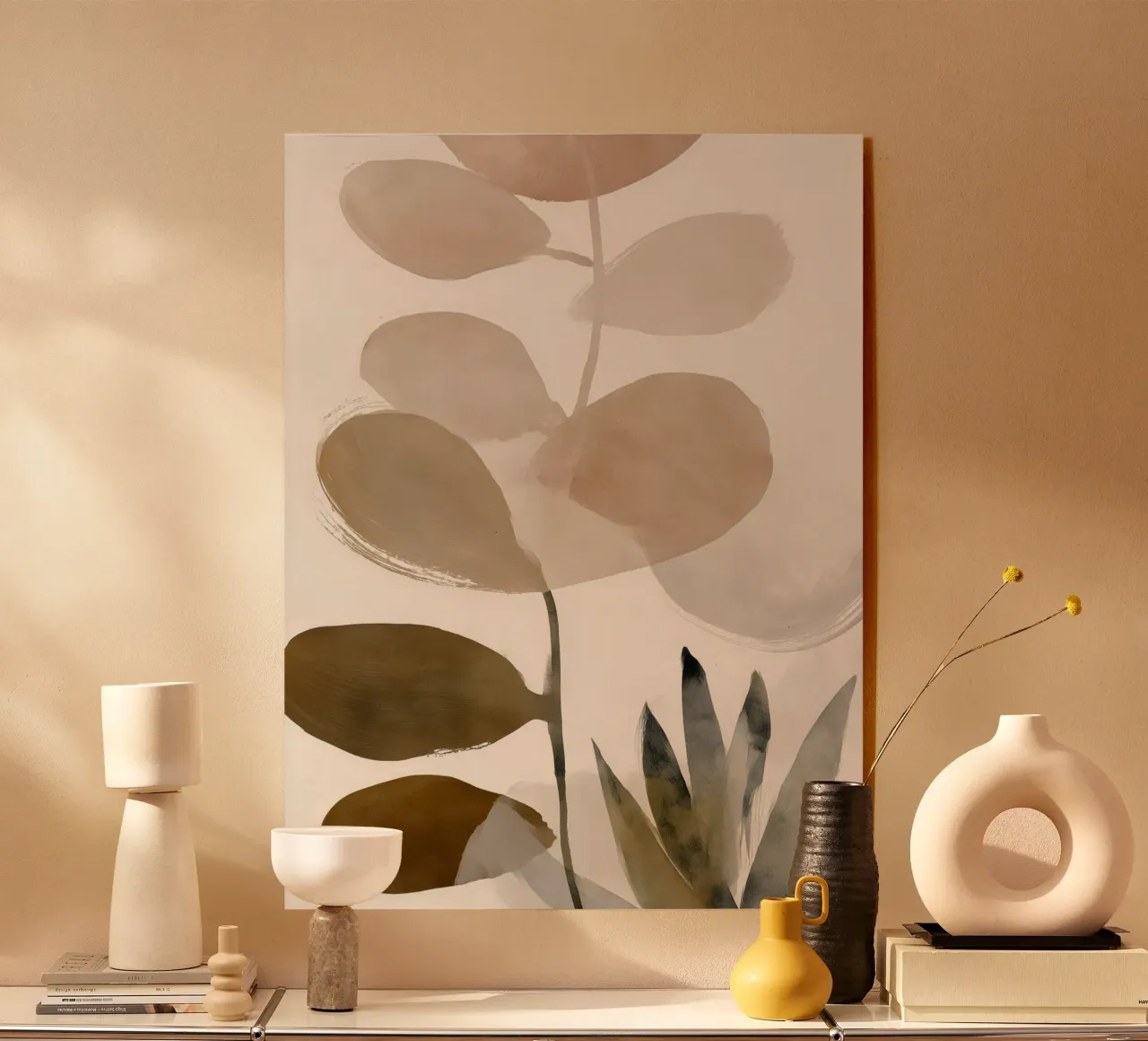 Zachte eucalyptus schaduwen acryl van Seed & Signal