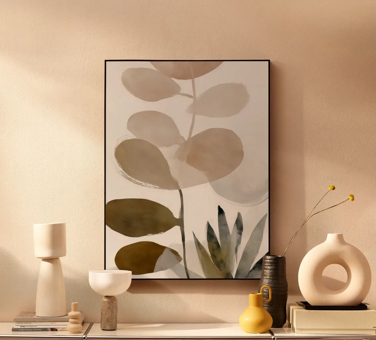 Zachte eucalyptus schaduwen aluminium-dibond van Seed & Signal