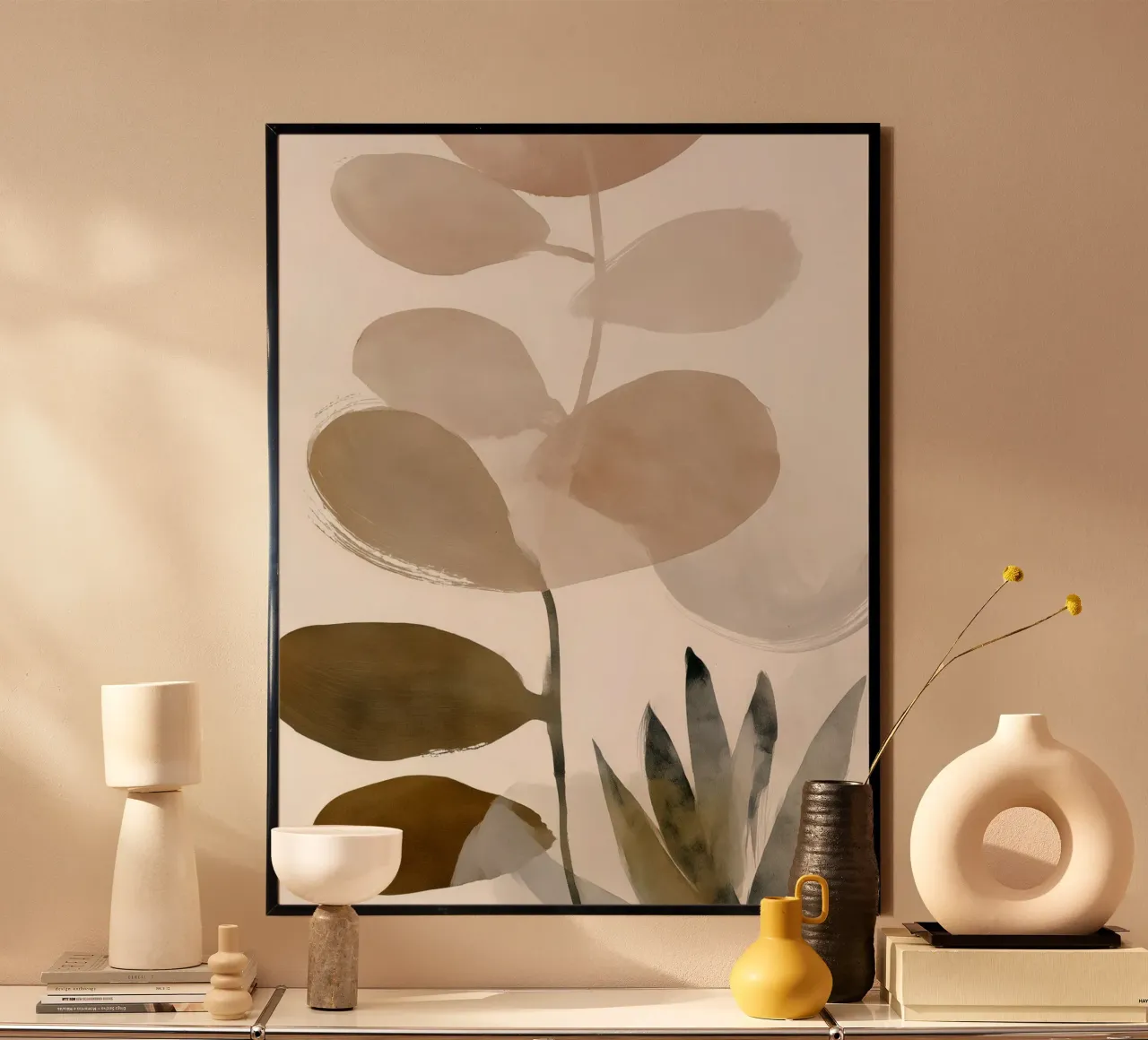 Zachte eucalyptus schaduwen poster van Seed & Signal