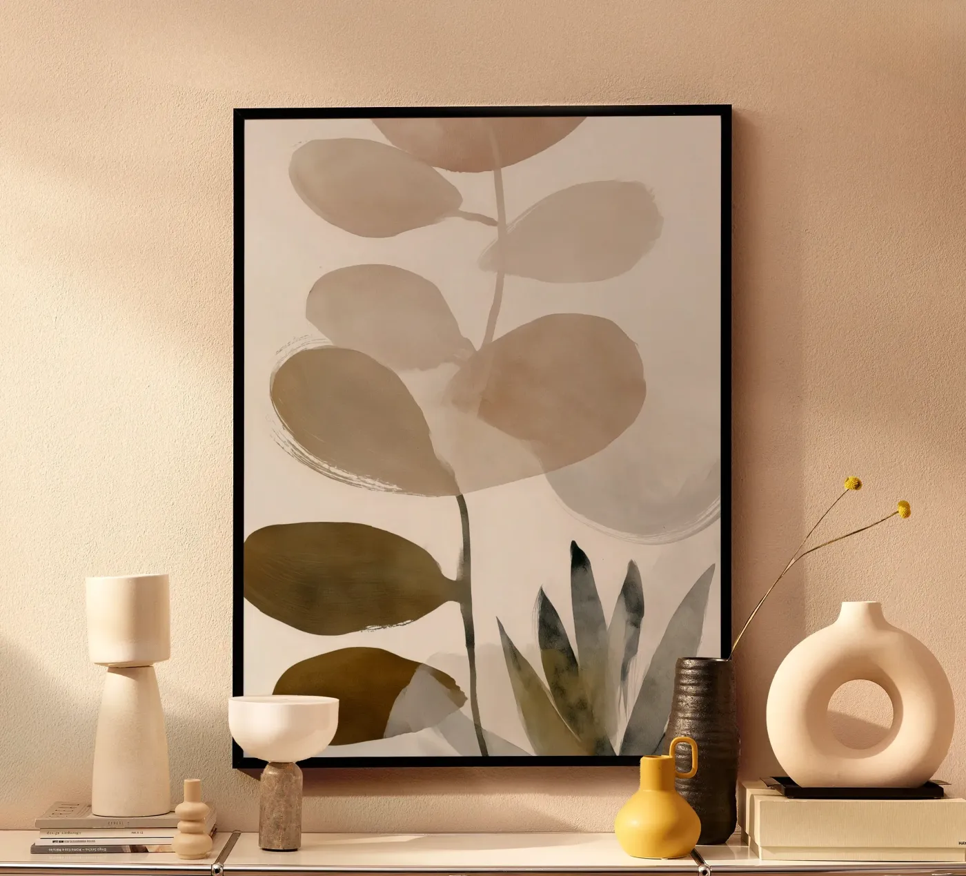 Soft Eucalyptus Shadows poster by Seed & Signal