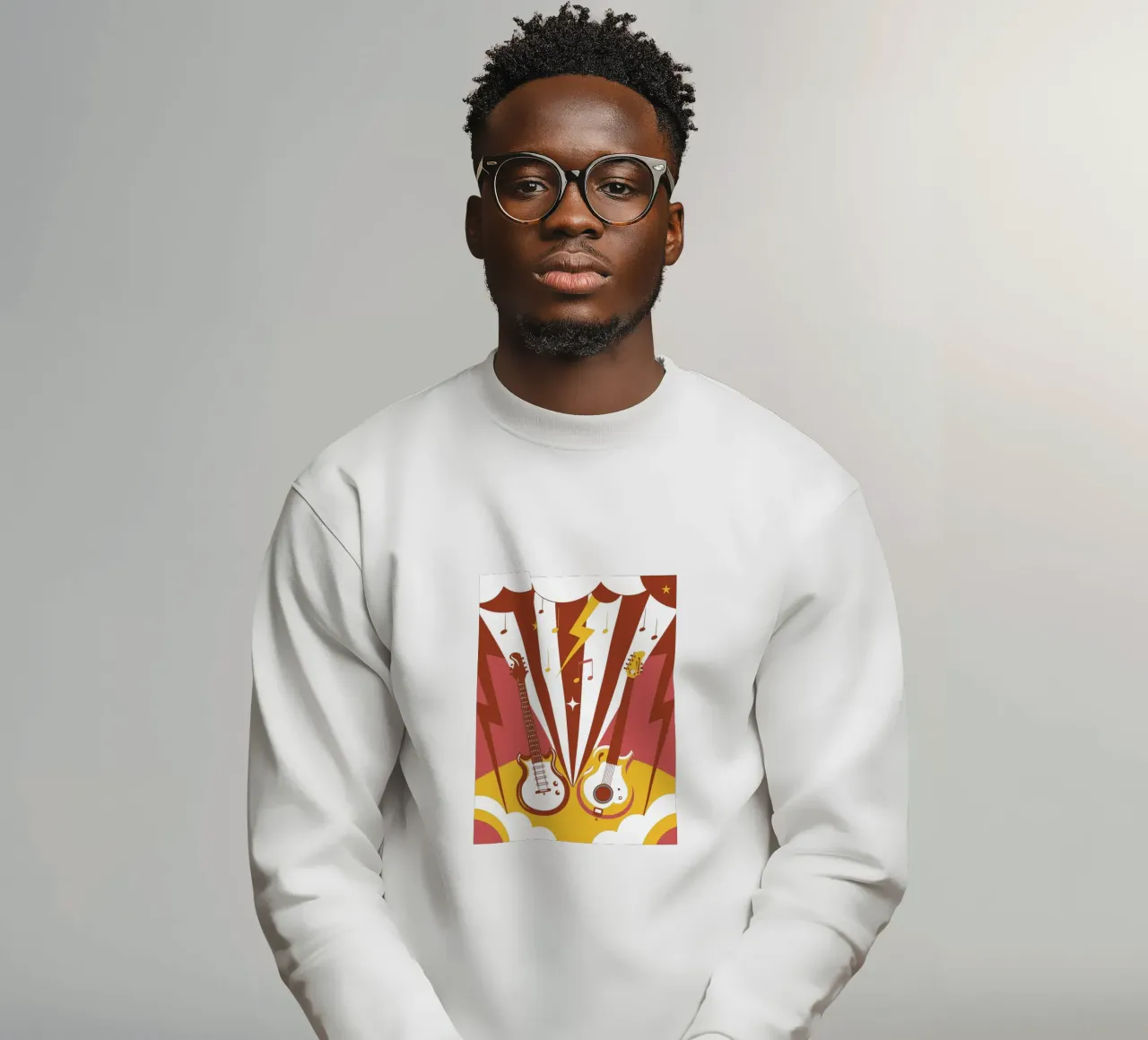 Due chitarre felpa da STORE PRESENCE