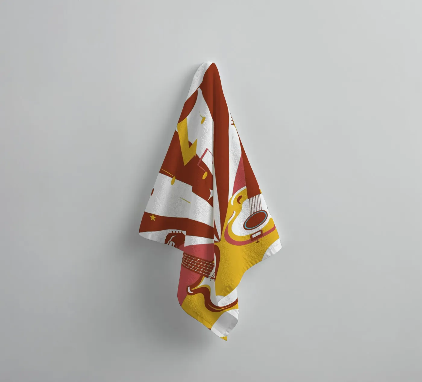 Twee gitaren badhanddoek van STORE PRESENCE