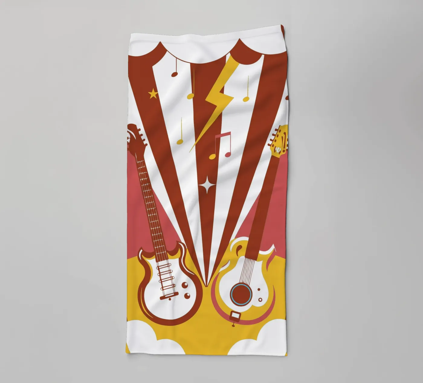 Two Guitars badhanddoek van STORE PRESENCE