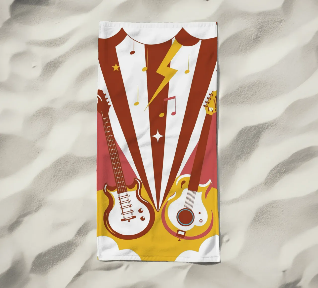 Due chitarre telo mare da STORE PRESENCE