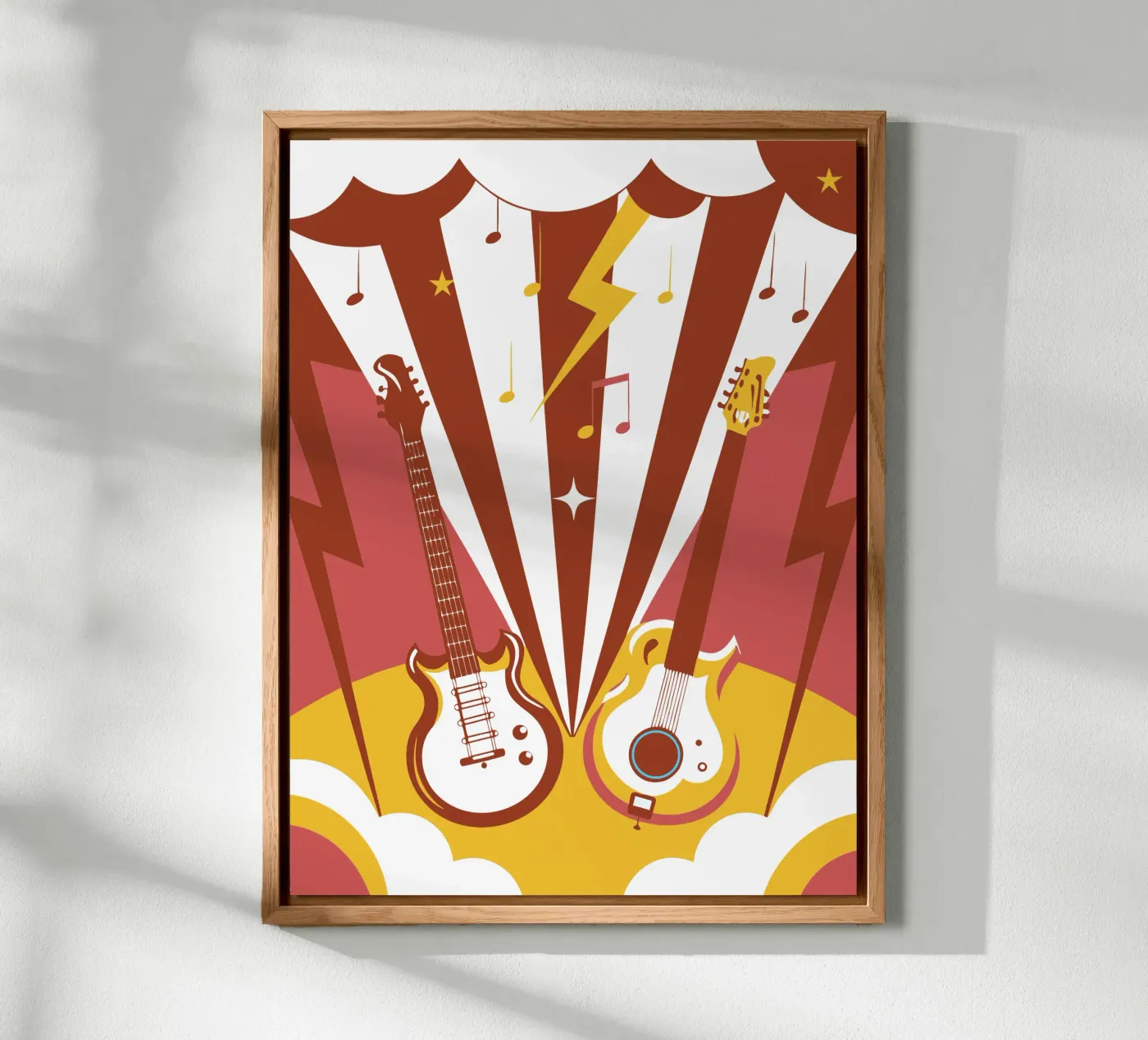 Two Guitars pannello forex da STORE PRESENCE