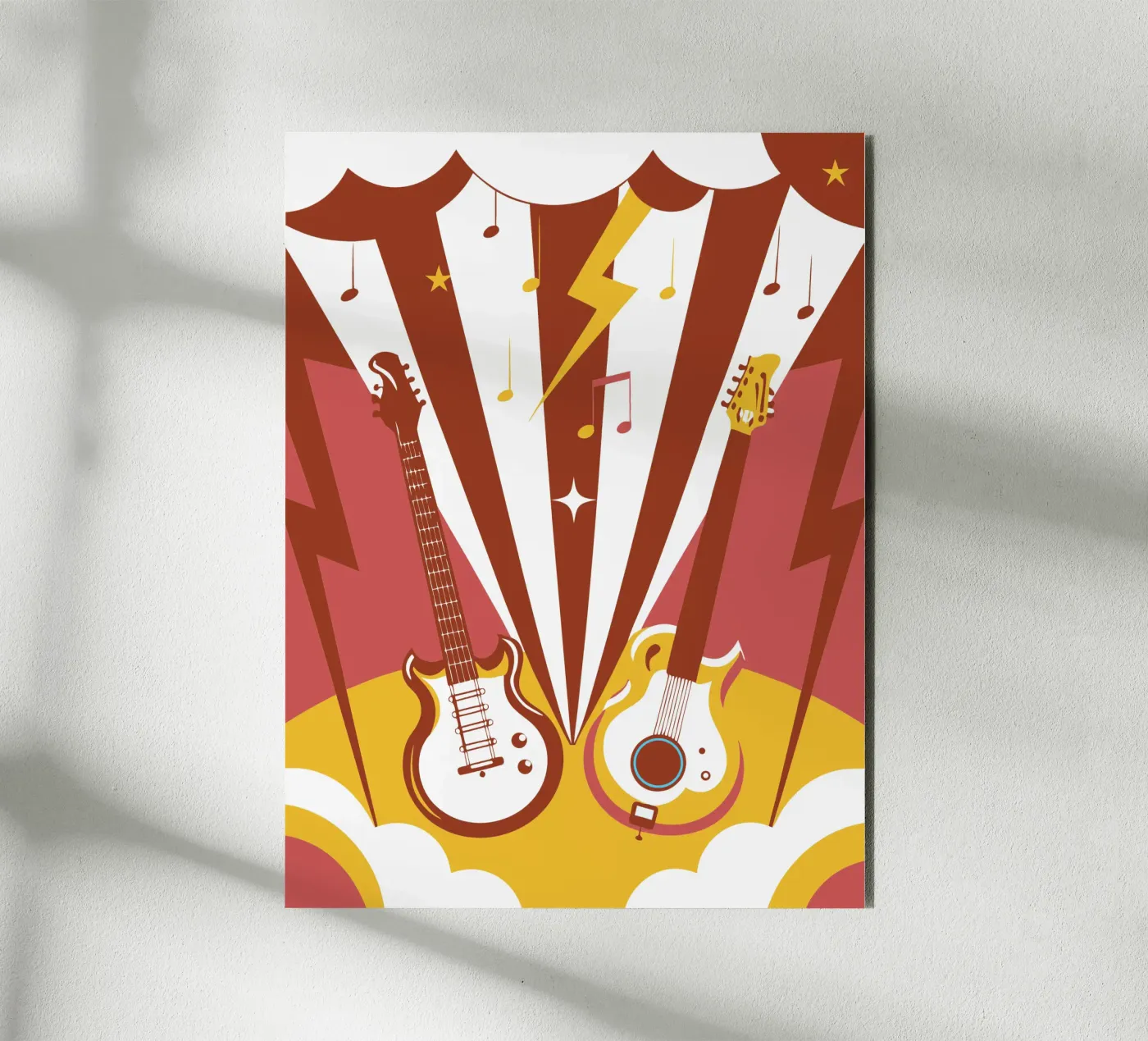 Two Guitars pannello forex da STORE PRESENCE