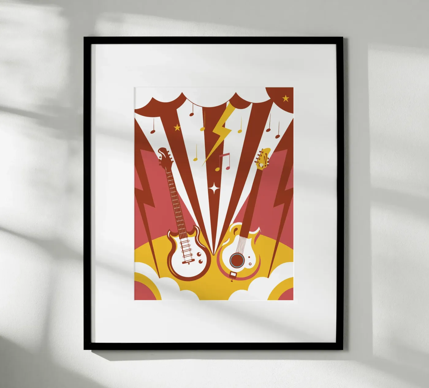 Two Guitars poster by STORE PRESENCE