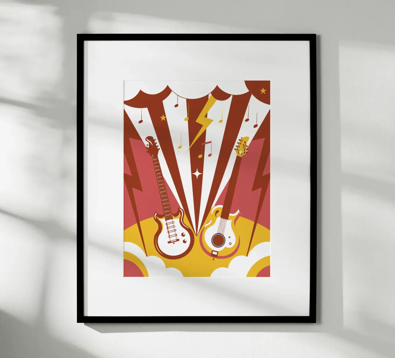 Two Guitars poster by STORE PRESENCE