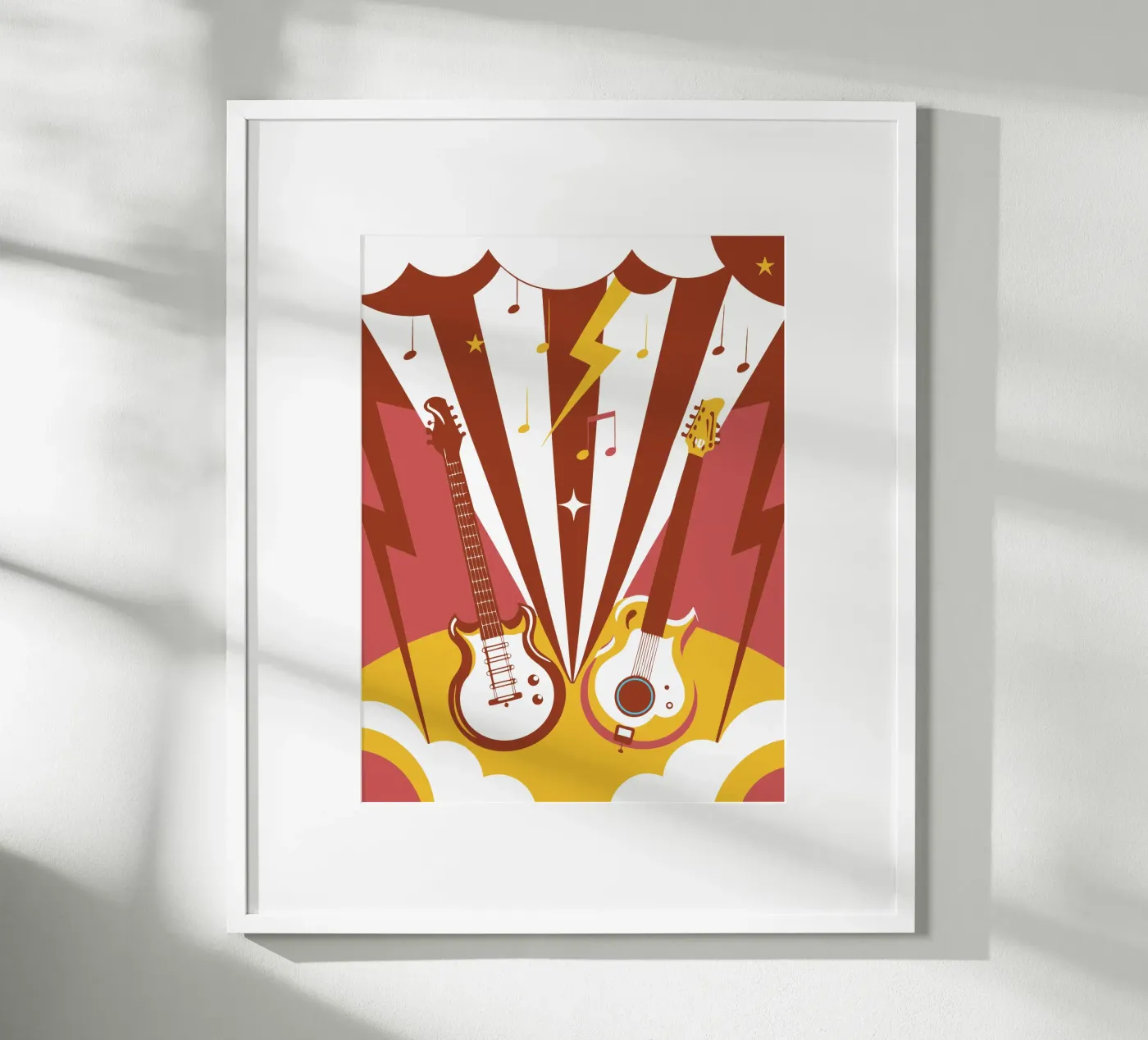 Two Guitars poster by STORE PRESENCE