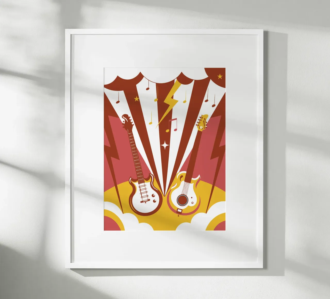 Two Guitars poster by STORE PRESENCE