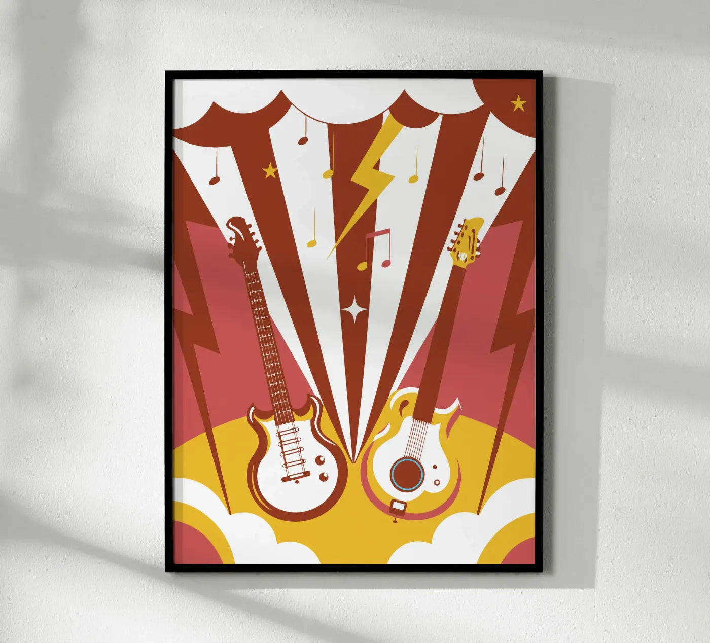 Two Guitars poster by STORE PRESENCE