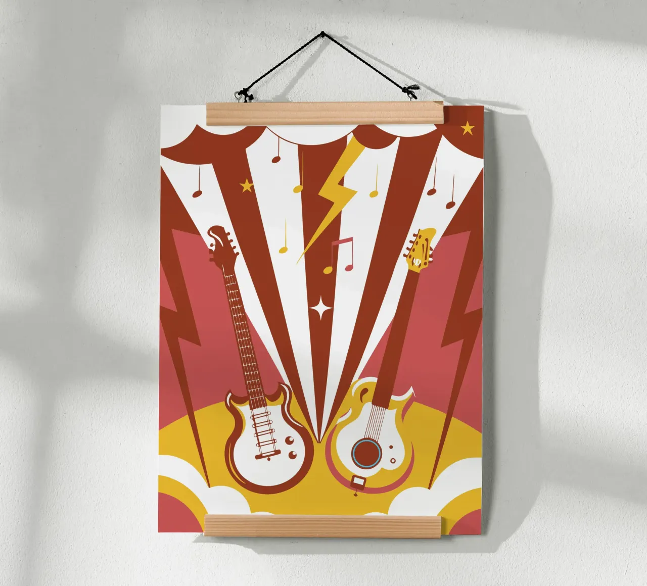 Two Guitars poster by STORE PRESENCE