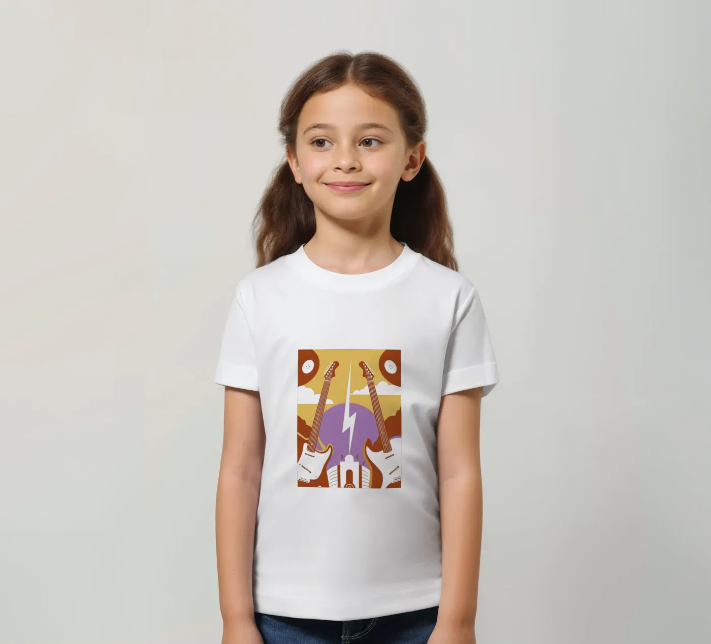 Twee gitaren kinder t-shirt van STORE PRESENCE