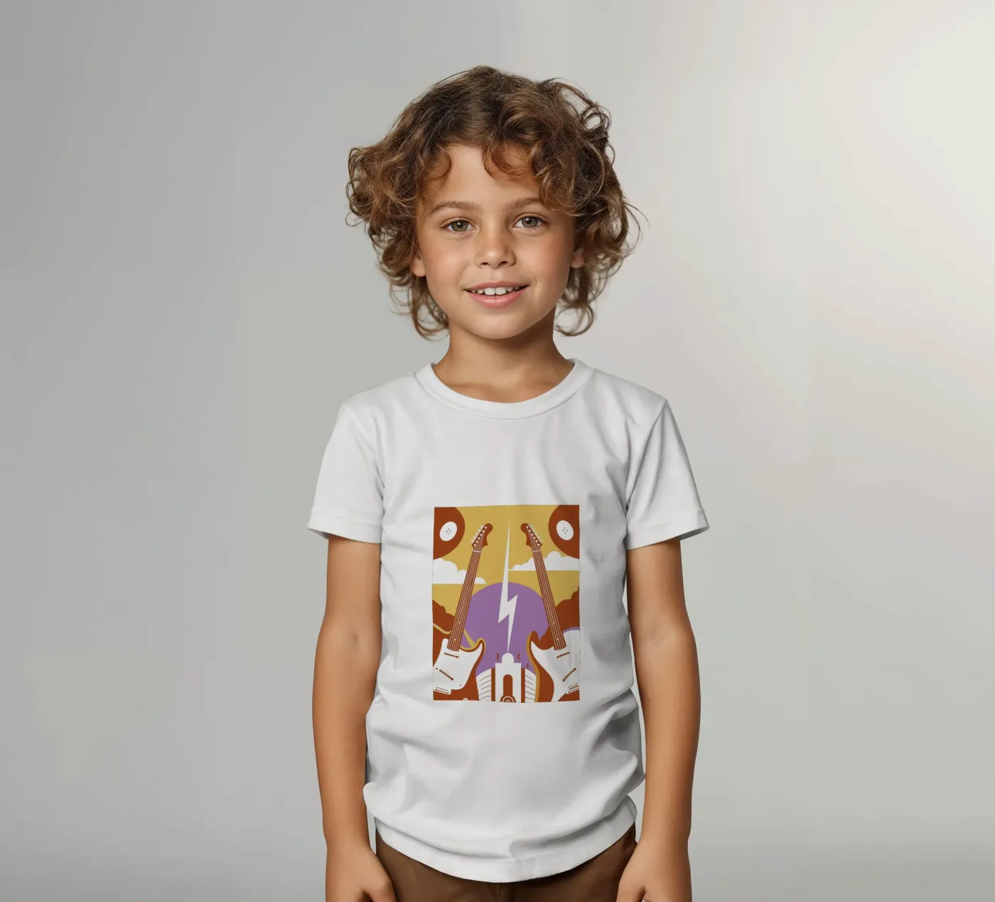 Twee gitaren kinder t-shirt van STORE PRESENCE