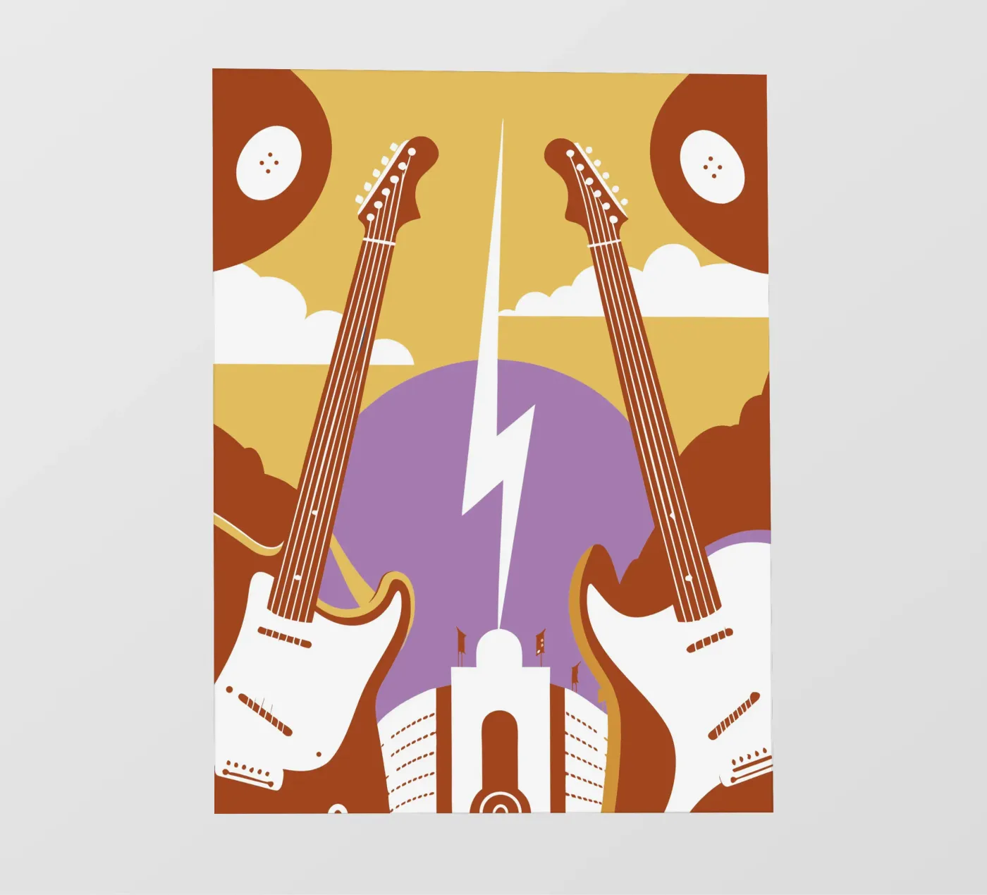 Twee gitaren fotobehang van STORE PRESENCE