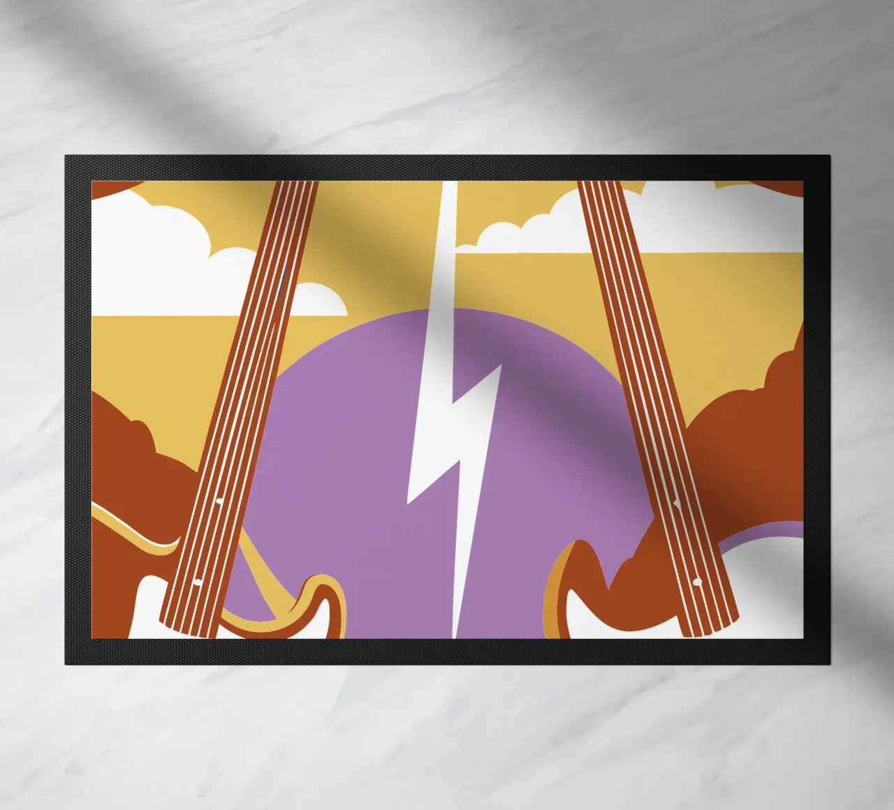 Two Guitars doormat by STORE PRESENCE