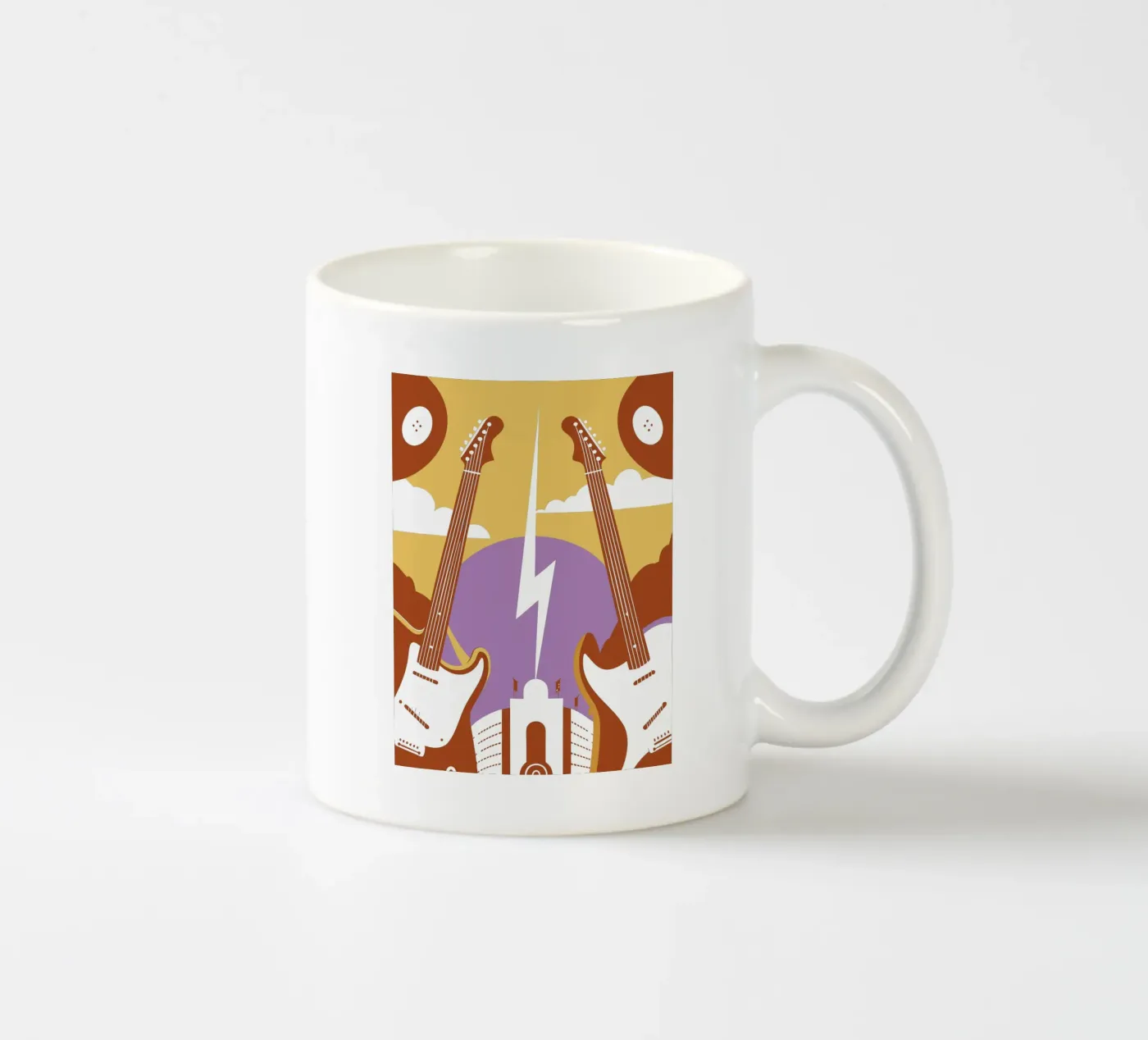 Two Guitars ceramic mug by STORE PRESENCE