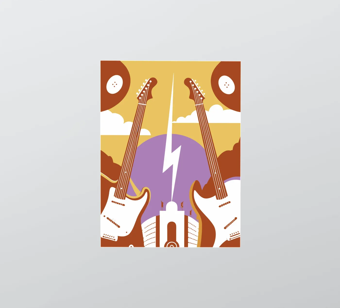 Two Guitars sticker by STORE PRESENCE