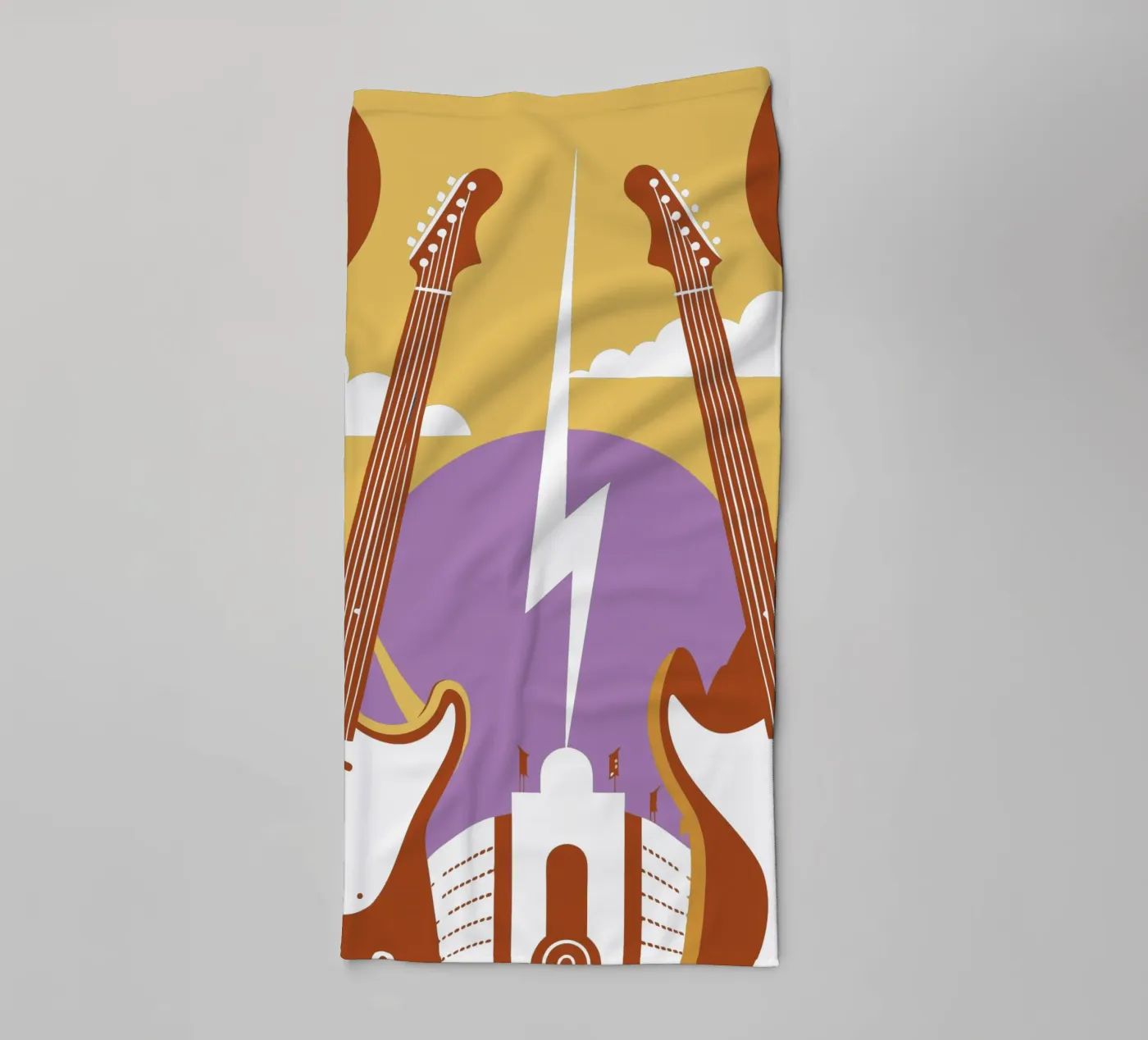 Two Guitars towel by STORE PRESENCE