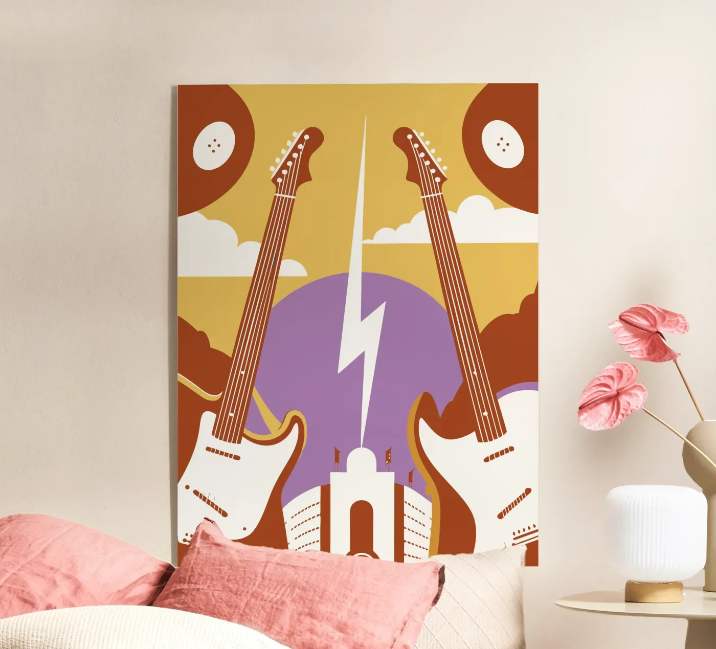 Zwei Gitarren Acryl-Glas von STORE PRESENCE