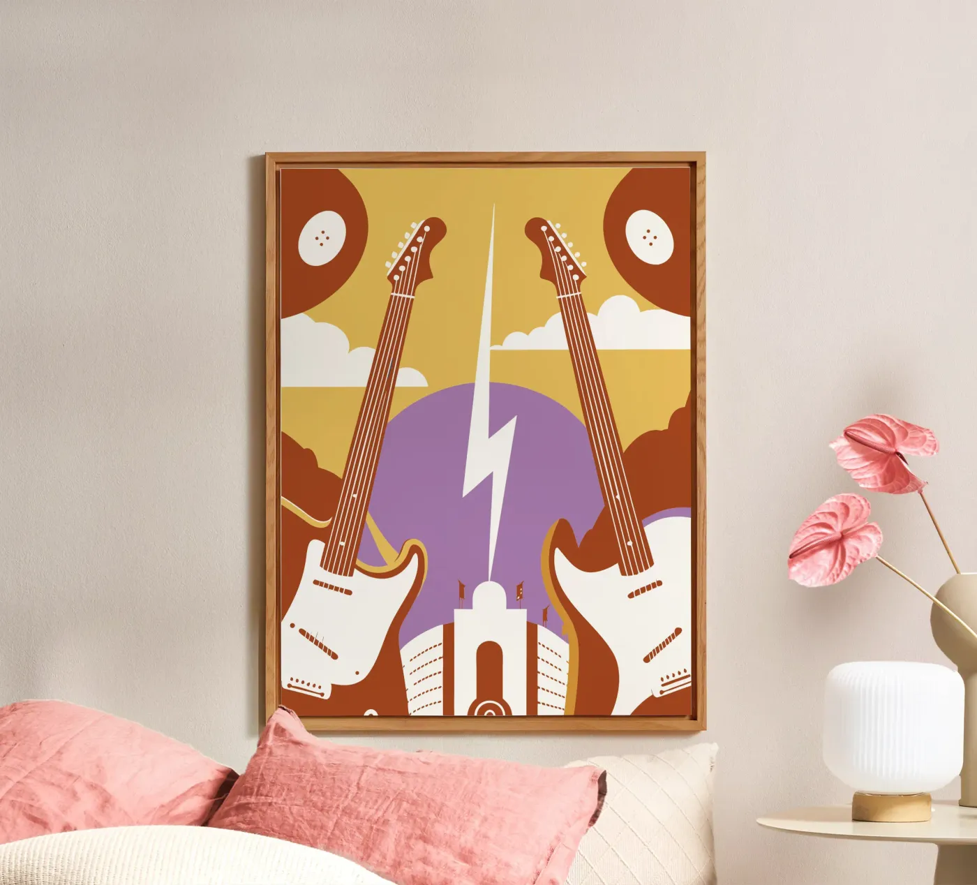 Two Guitars forex plate by STORE PRESENCE