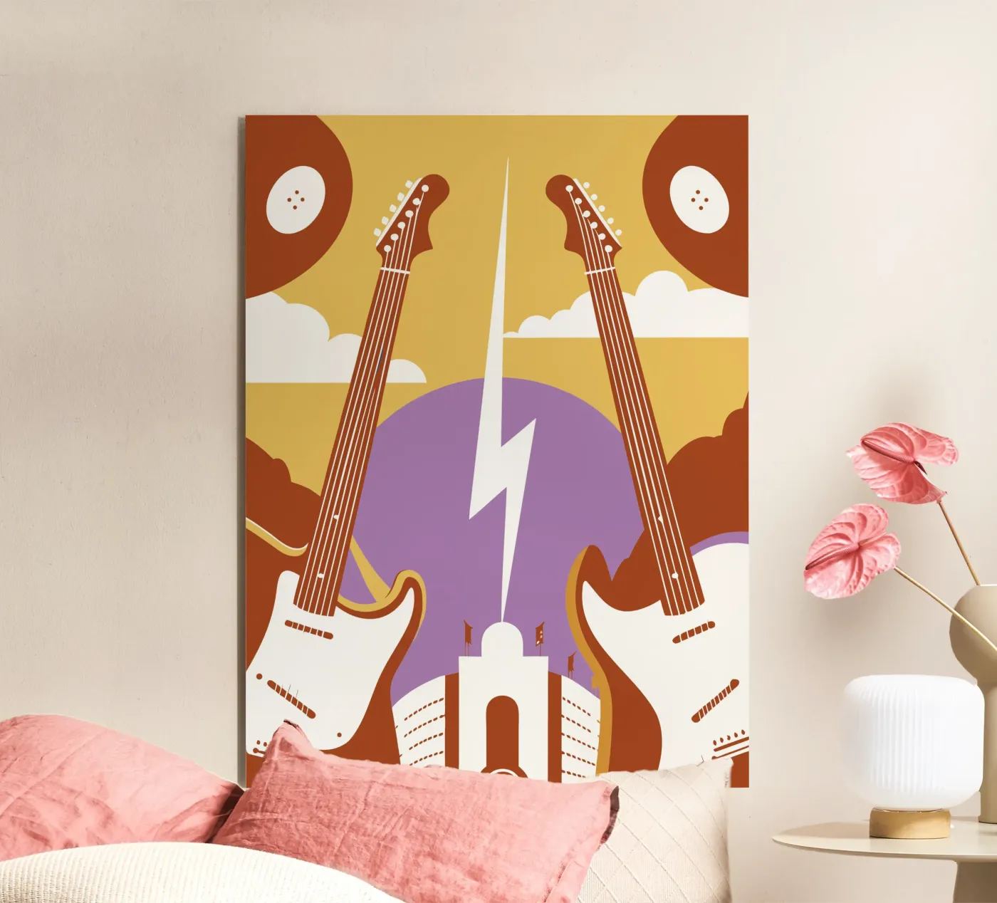 Two Guitars forex plate by STORE PRESENCE
