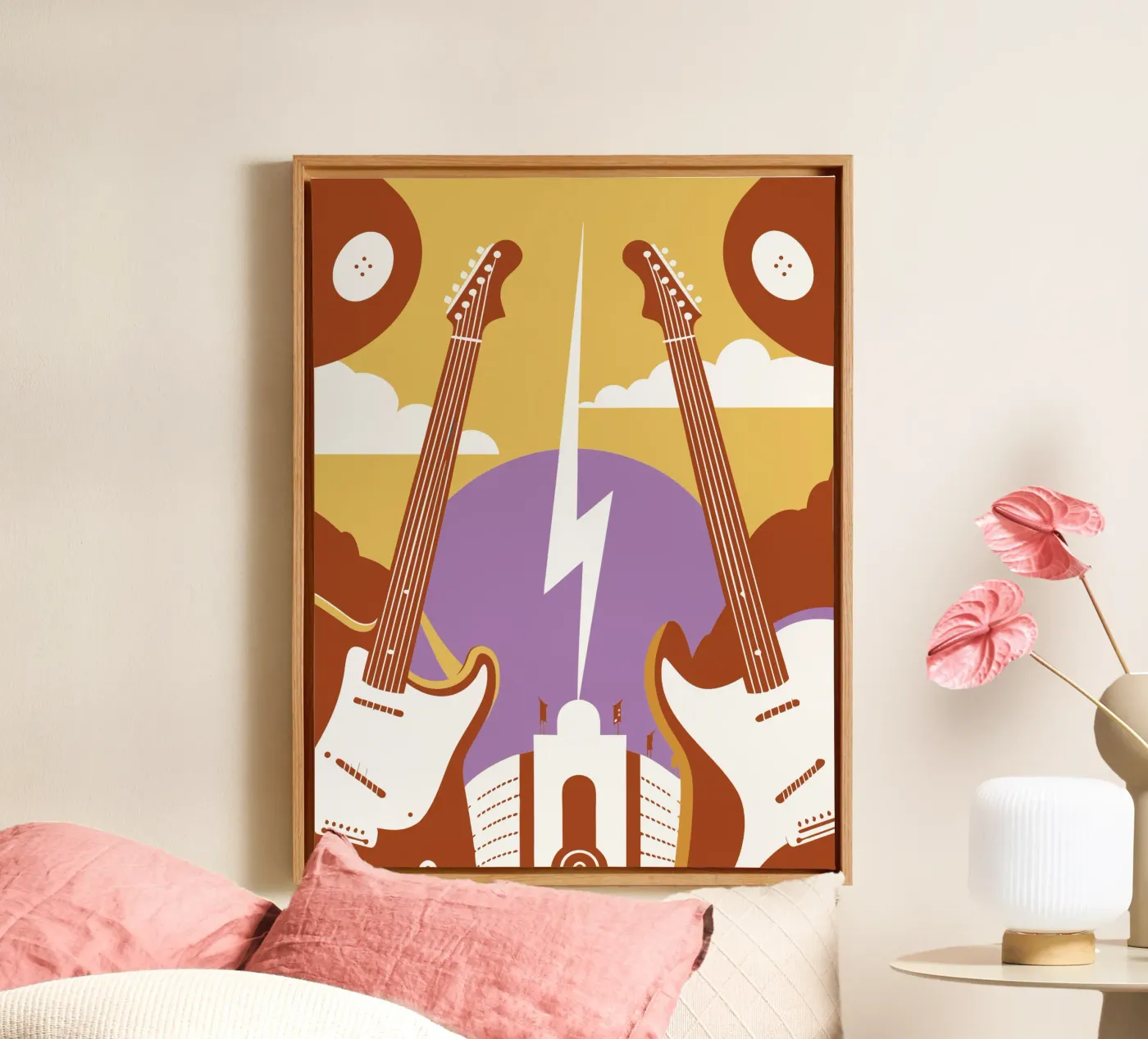 Two Guitars canvas by STORE PRESENCE