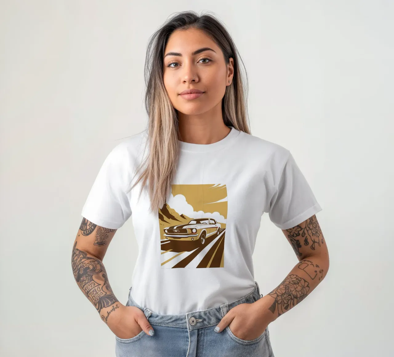 Auto di montagna t-shirt da STORE PRESENCE