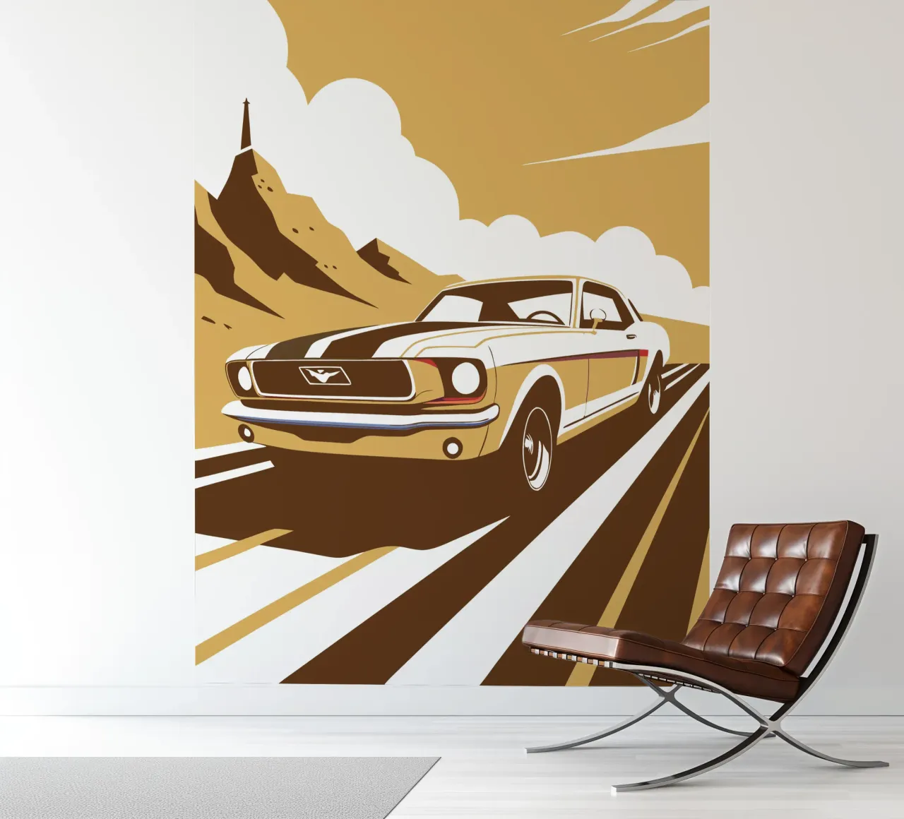 Mountain Route Car photo wallpaper by STORE PRESENCE
