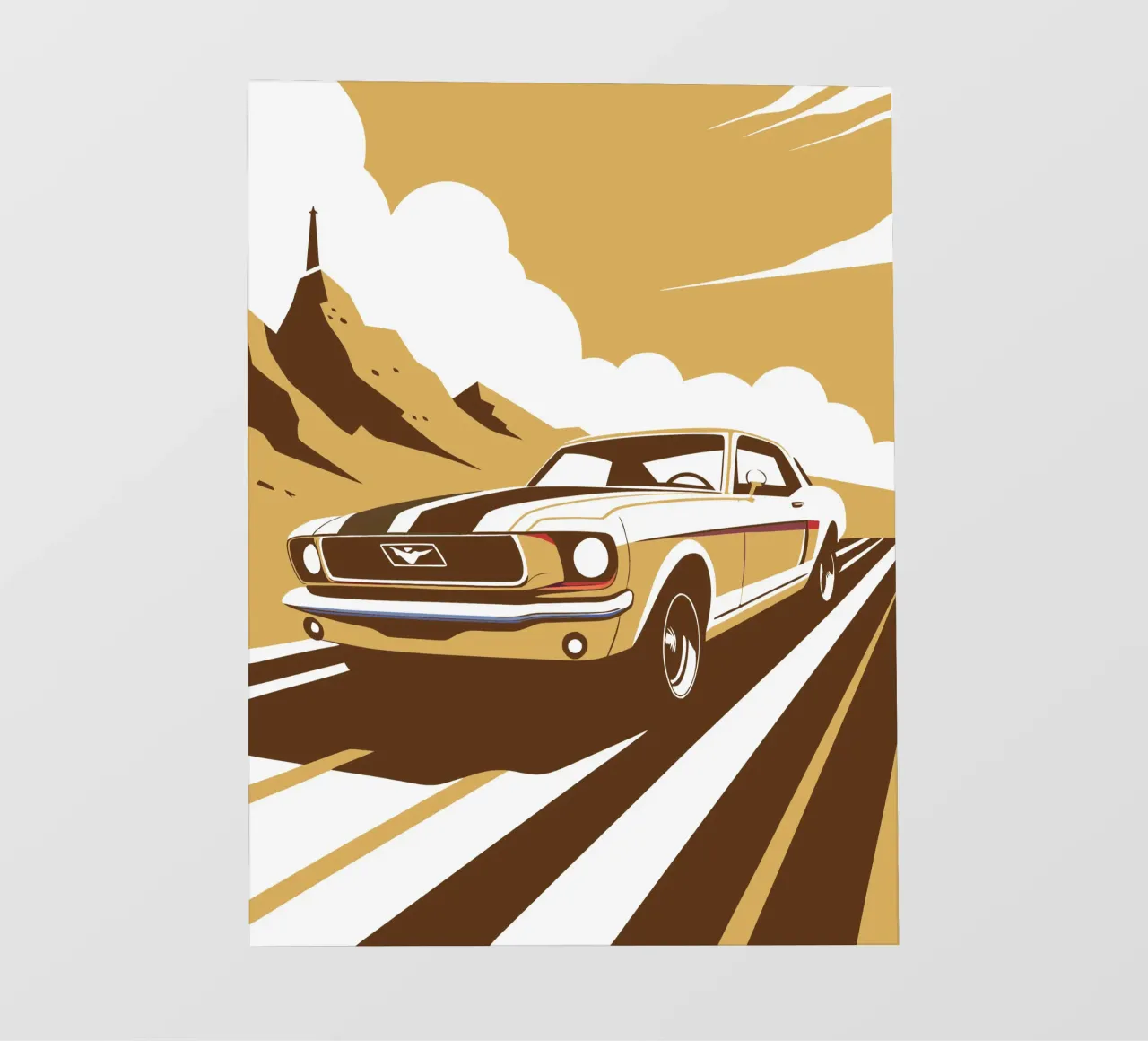 Mountain Route Car photo wallpaper by STORE PRESENCE