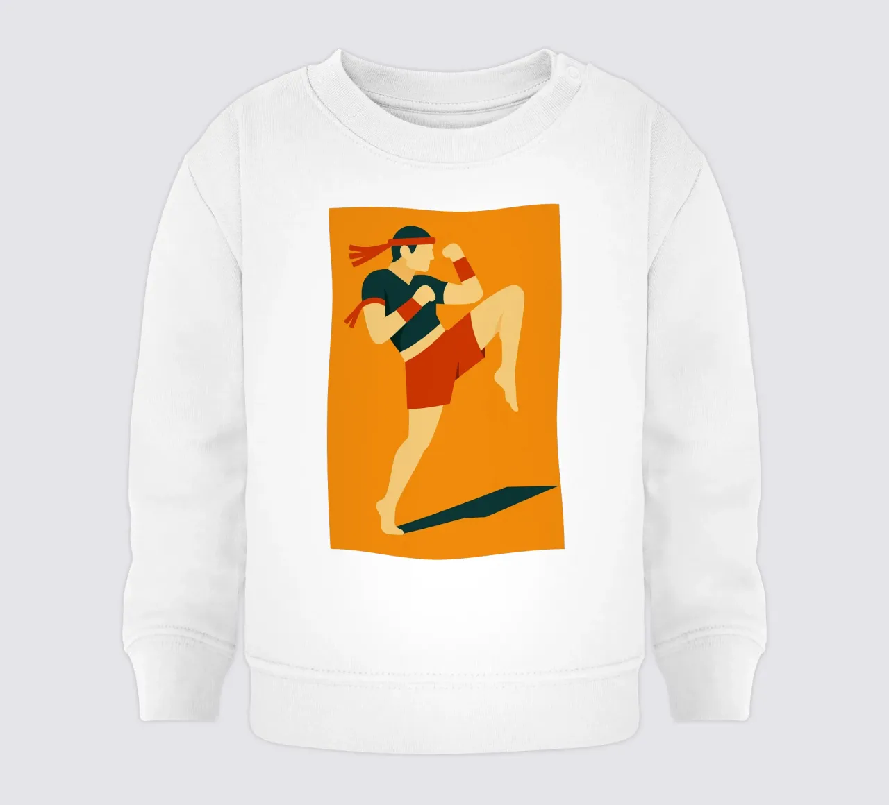 Muay Thai in movimento felpa neonato da JETLAG | affiches voyage