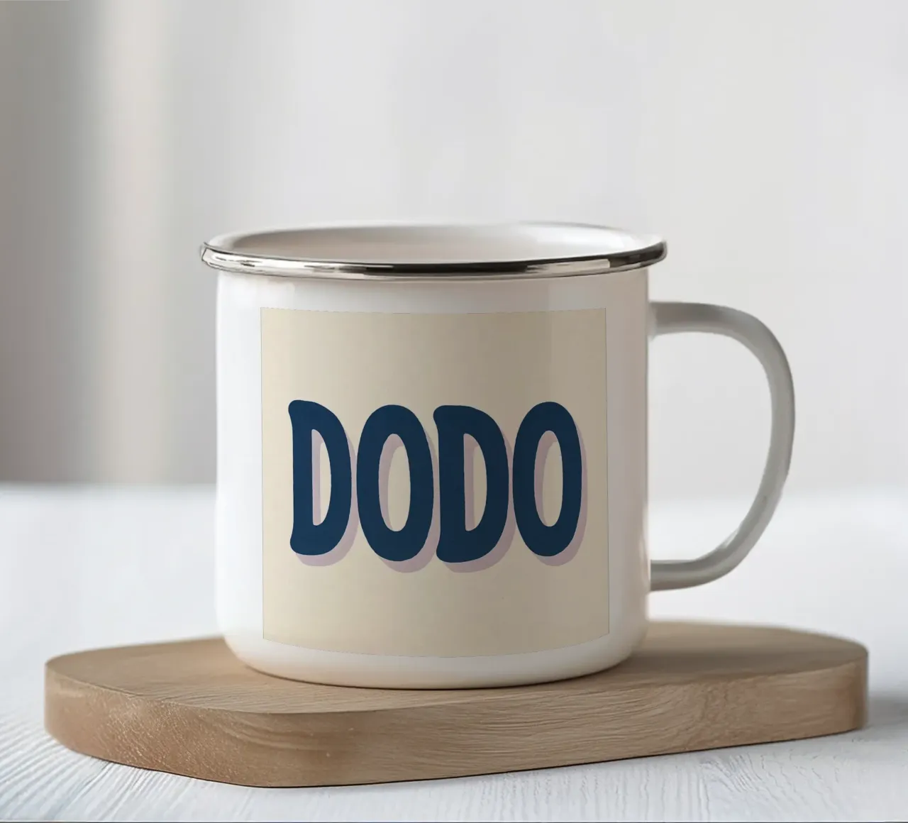 DODO - Il poster minimalista che invita al relax tazza in smalto da Art Typo Essentiel