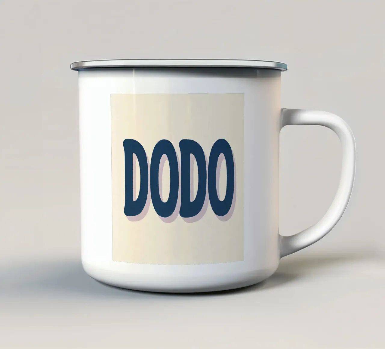 DODO - Il poster minimalista che invita al relax tazza in smalto da Art Typo Essentiel