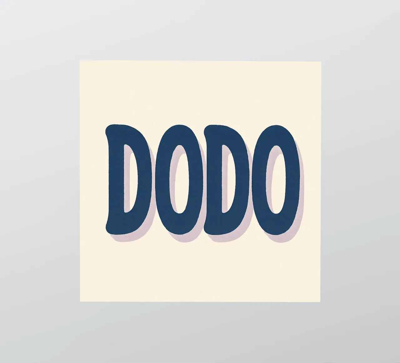 DODO - The minimalist poster that invites you to relax sticker by Art Typo Essentiel