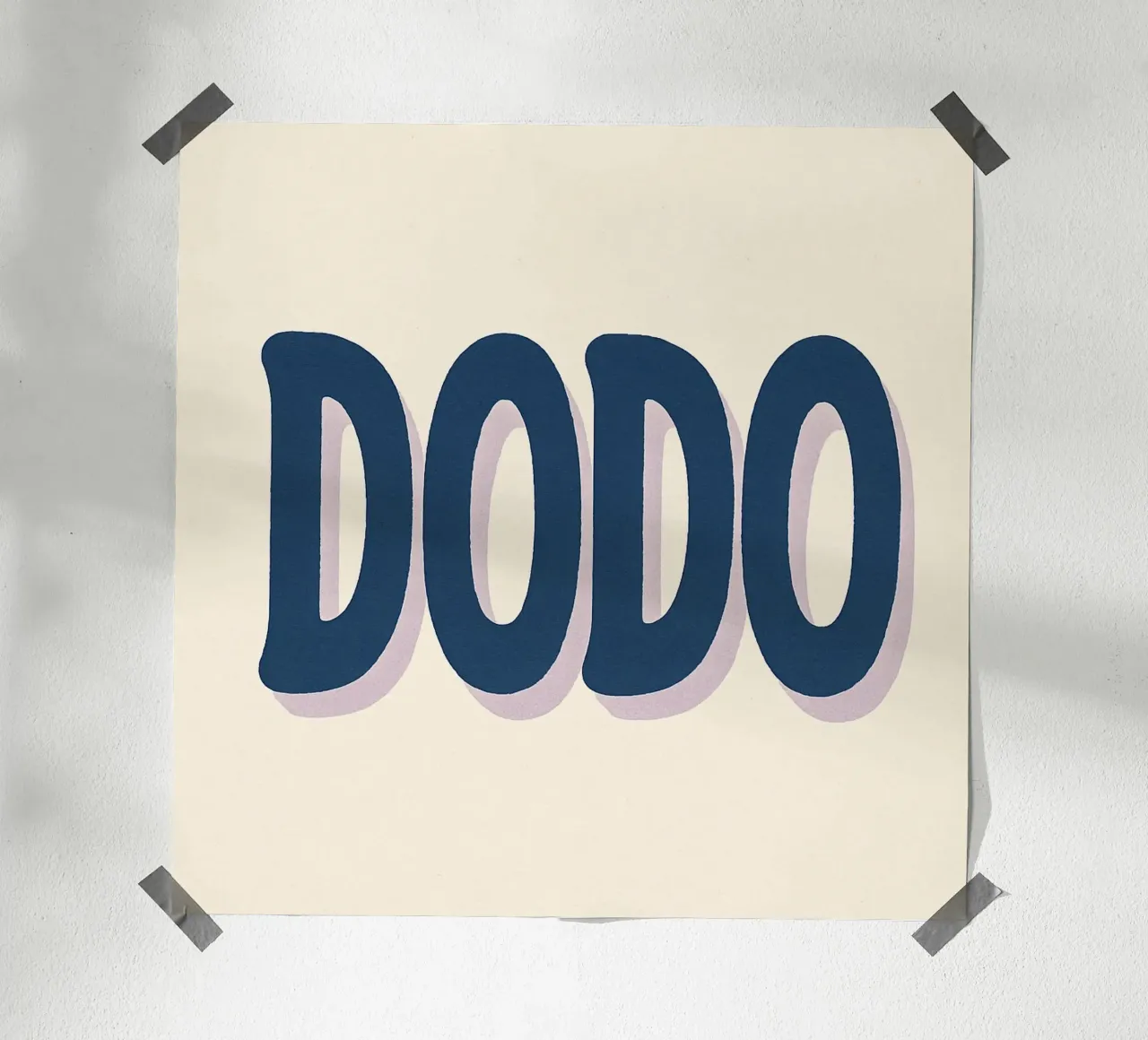 DODO – L’affiche minimaliste qui invite au repos hahnemühle de Art Typo Essentiel