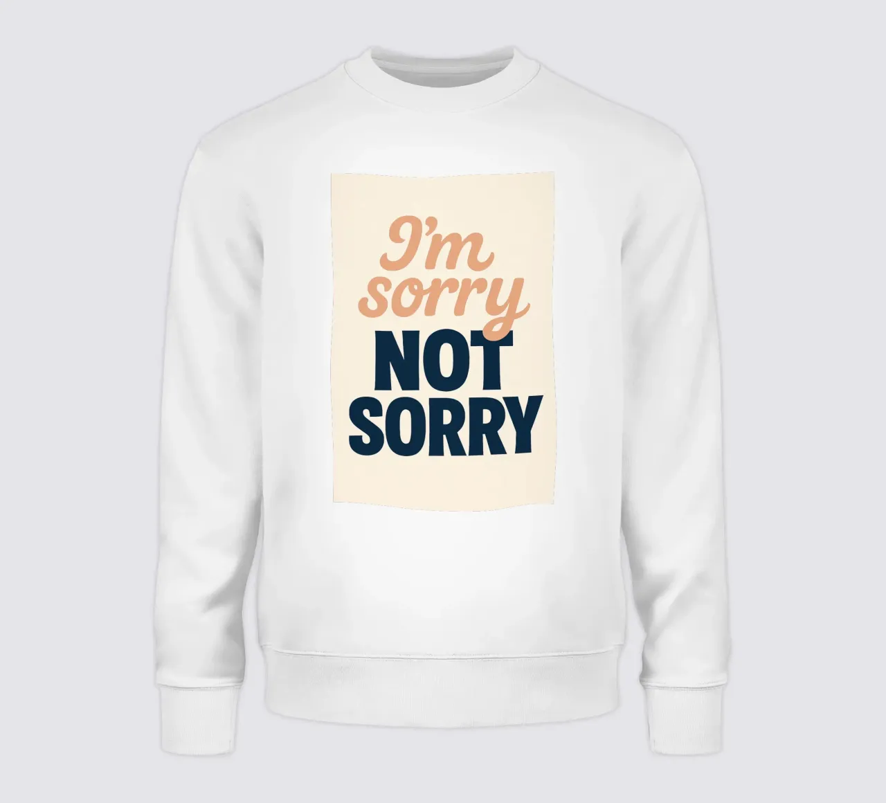 Mi dispiace NON SORRIDERE - Un manifesto audace e assertivo felpa da Art Typo Essentiel