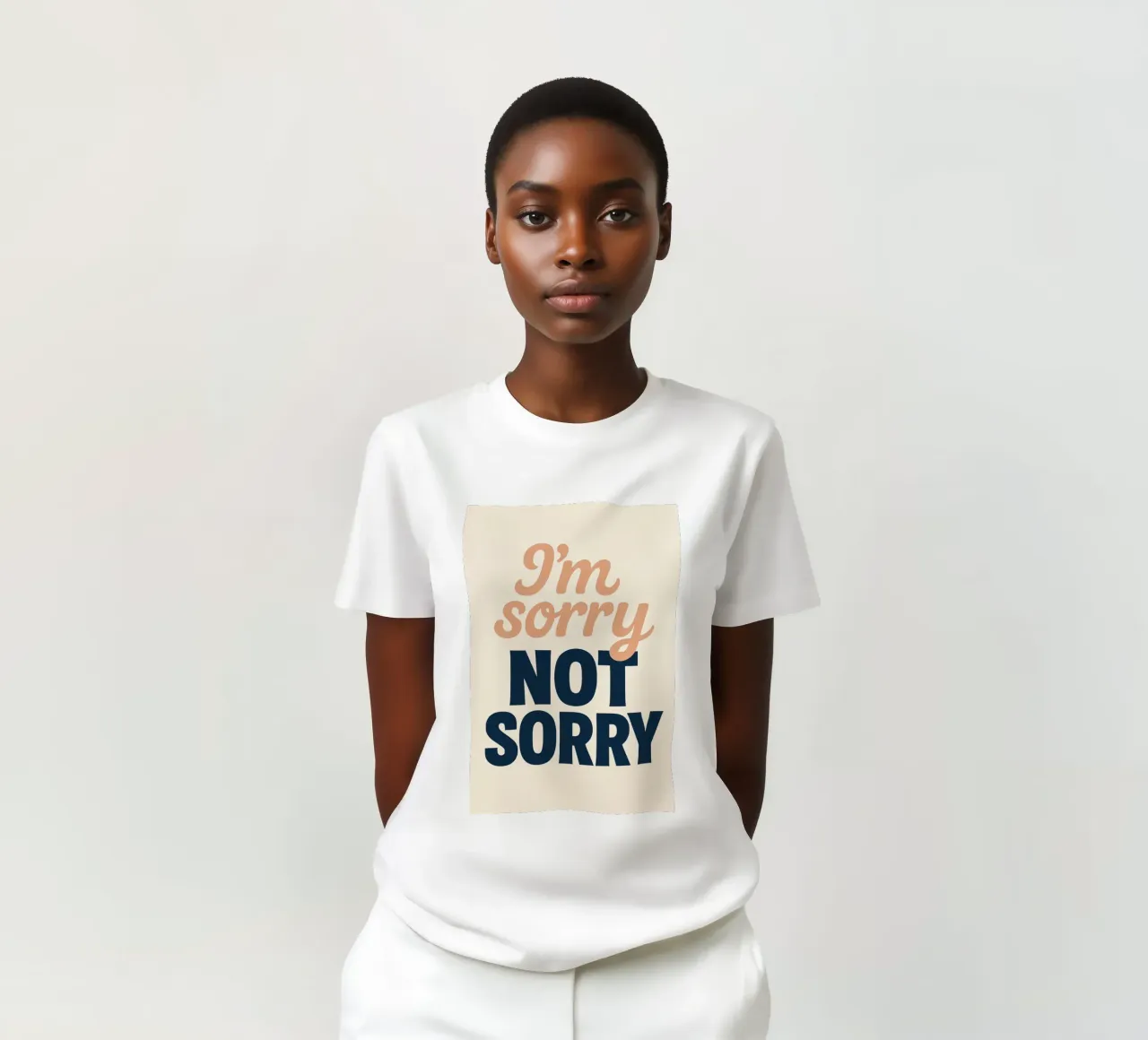 Mi dispiace NON SORRIDERE - Un manifesto audace e assertivo t-shirt da Art Typo Essentiel