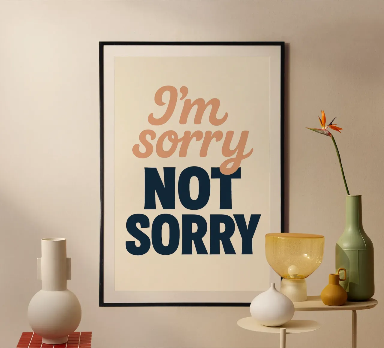 Mi dispiace NON SORRIDERE - Un manifesto audace e assertivo carta hahnemühle da Art Typo Essentiel