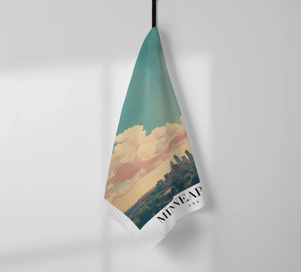 Minneapolis Skyline Art Print - Vue de la ville des lacs torchon de homdeco