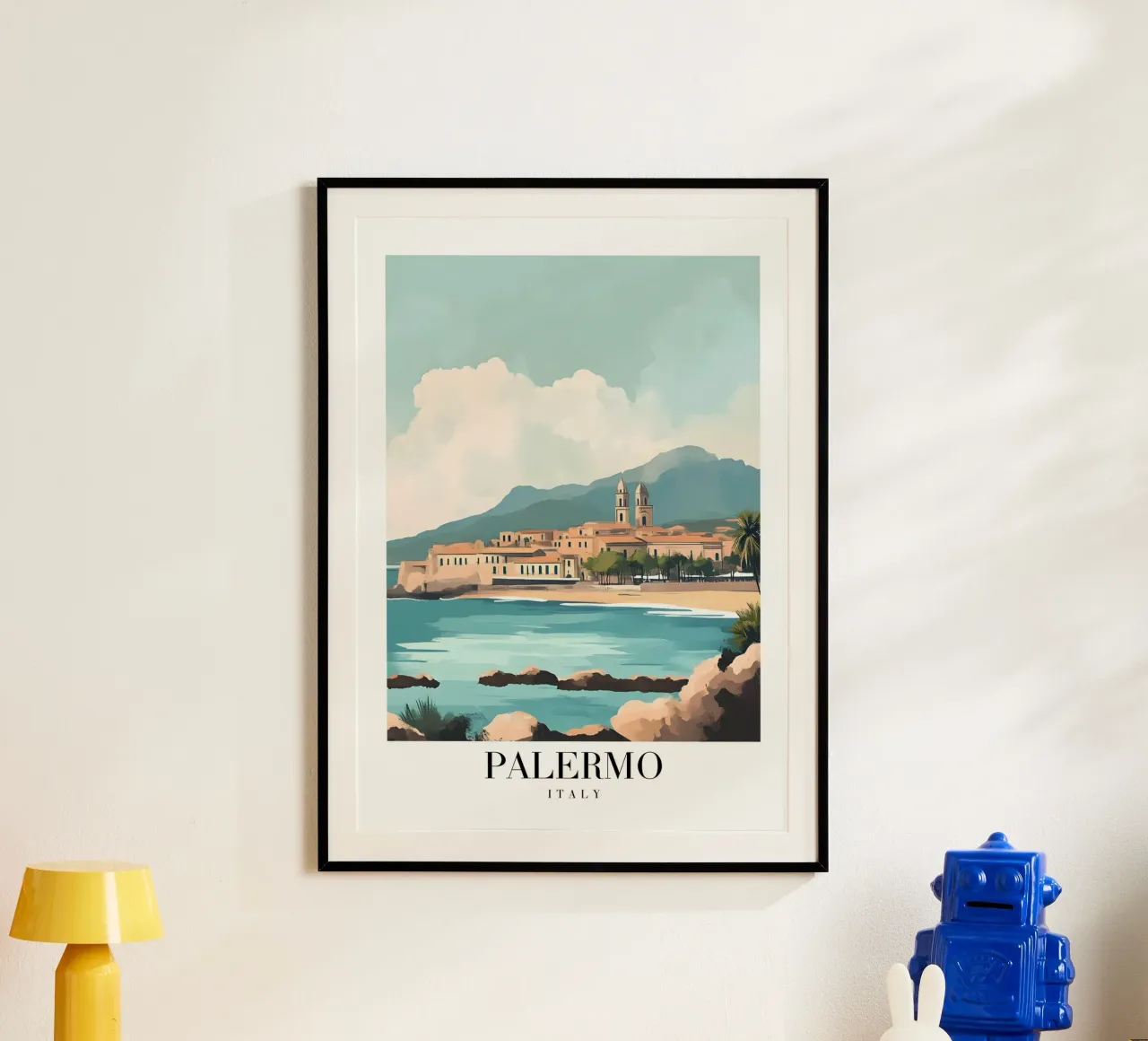 Impression d'art côtier Palermo Sicily - Mediterranean Charm poster de homdeco