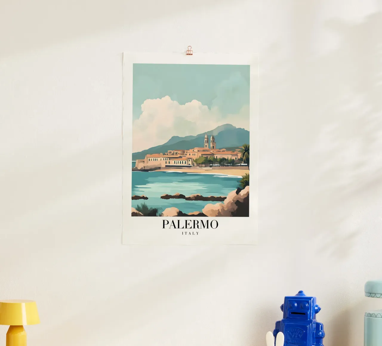 Impression d'art côtier Palermo Sicily - Mediterranean Charm poster de homdeco