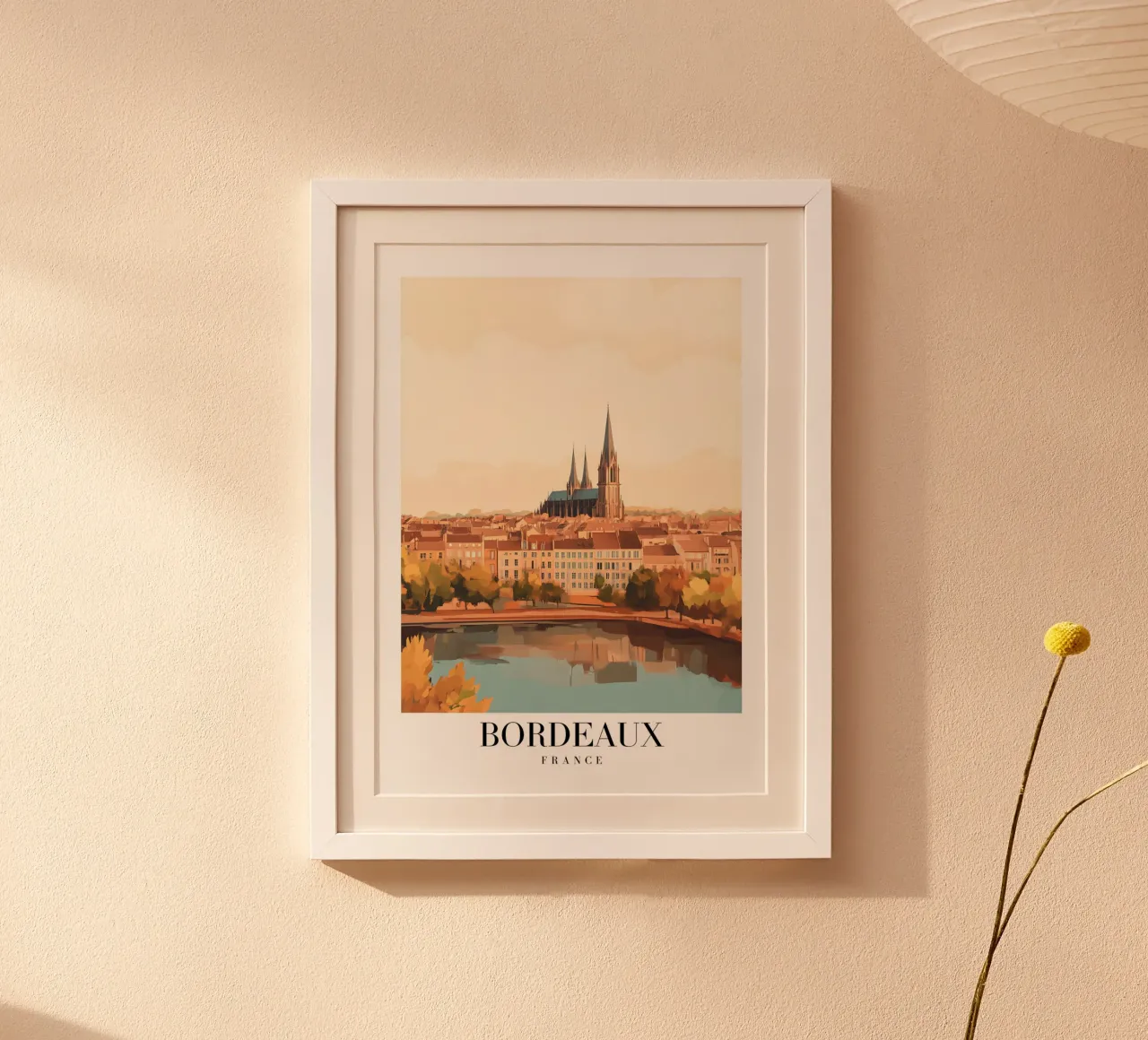 Bordeaux Kathedraal Kunstdruk - Frans Stadsgezicht hahnemühle van homdeco