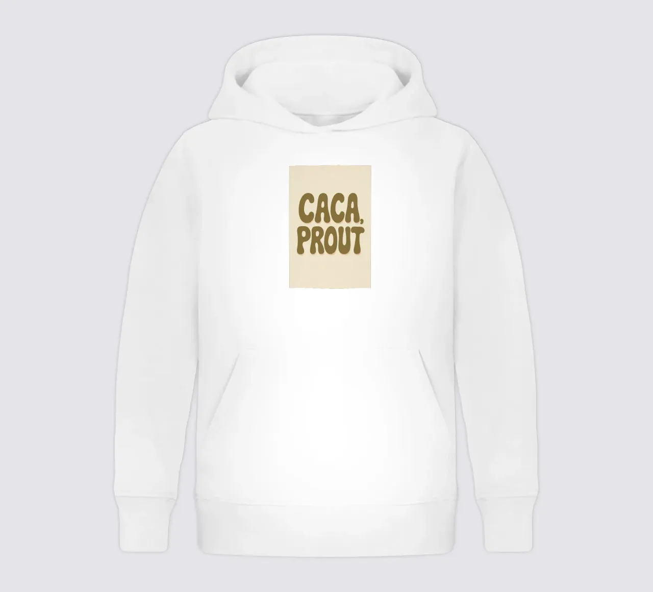 CACA, PROUT - Il manifesto regressivo e gioiosamente provocatorio felpa bambino con cappuccio da Art Typo Essentiel