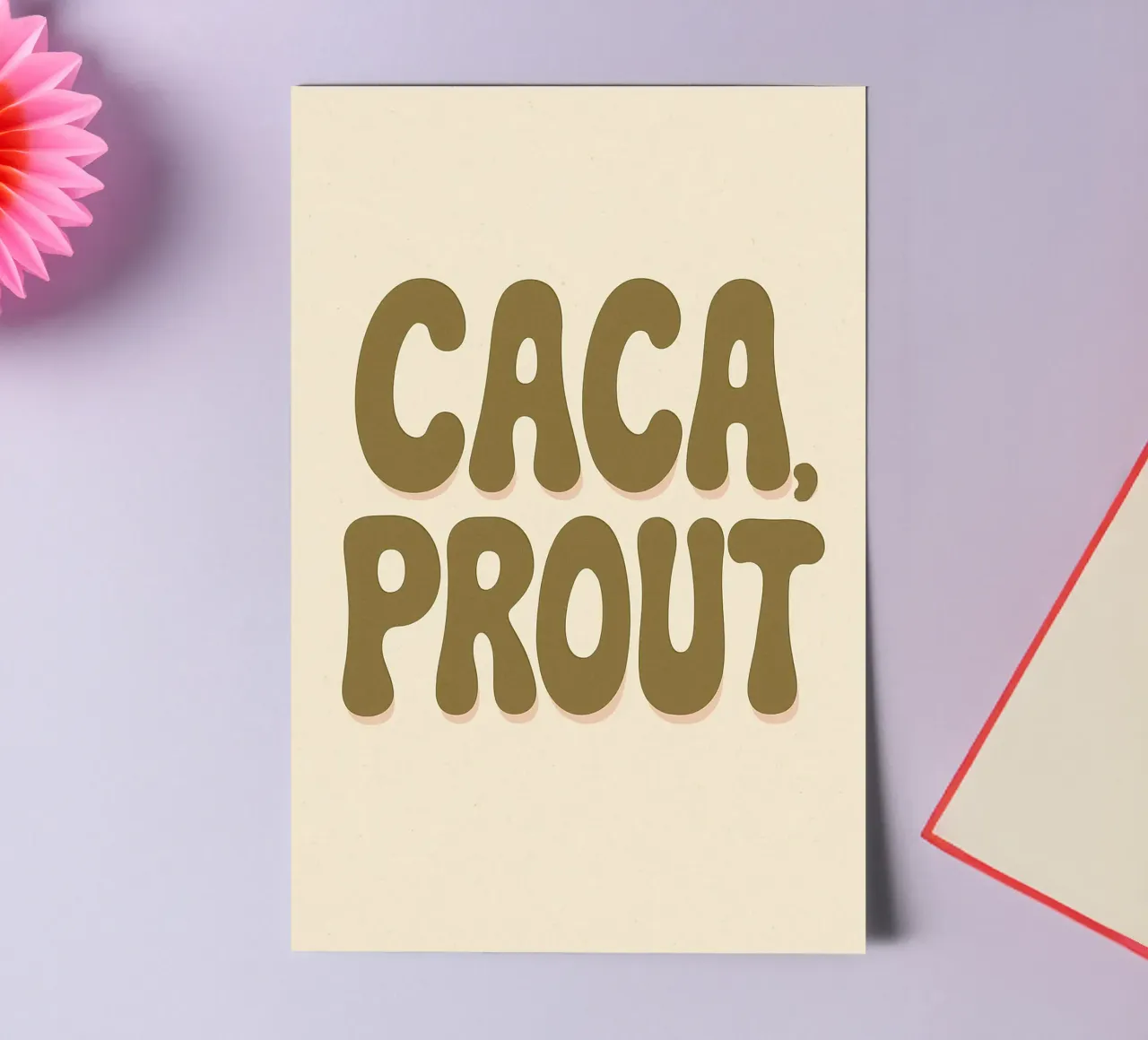 CACA, PROUT - The regressive and joyfully provocative poster sticker sheet by Art Typo Essentiel