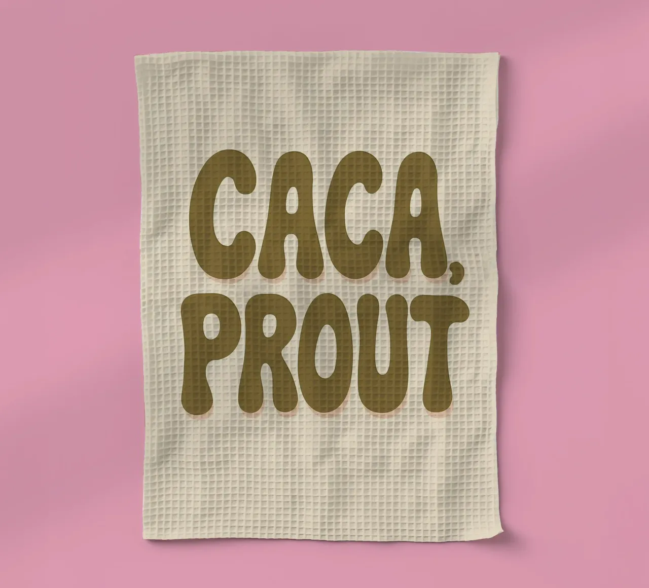 CACA, PROUT - Il manifesto regressivo e gioiosamente provocatorio canovaccio da cucina da Art Typo Essentiel