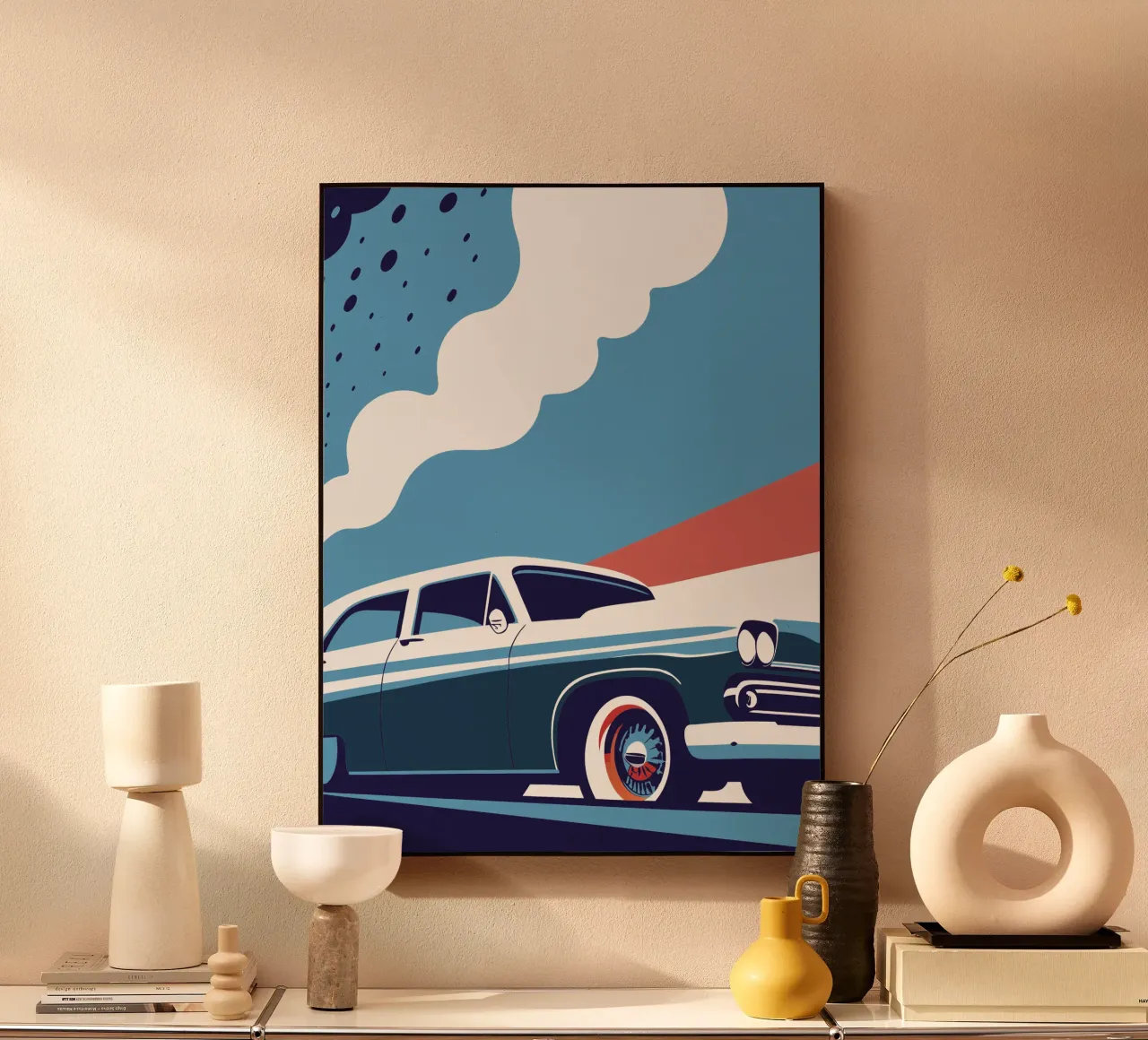 Auto d'epoca alluminio dibond da STORE PRESENCE