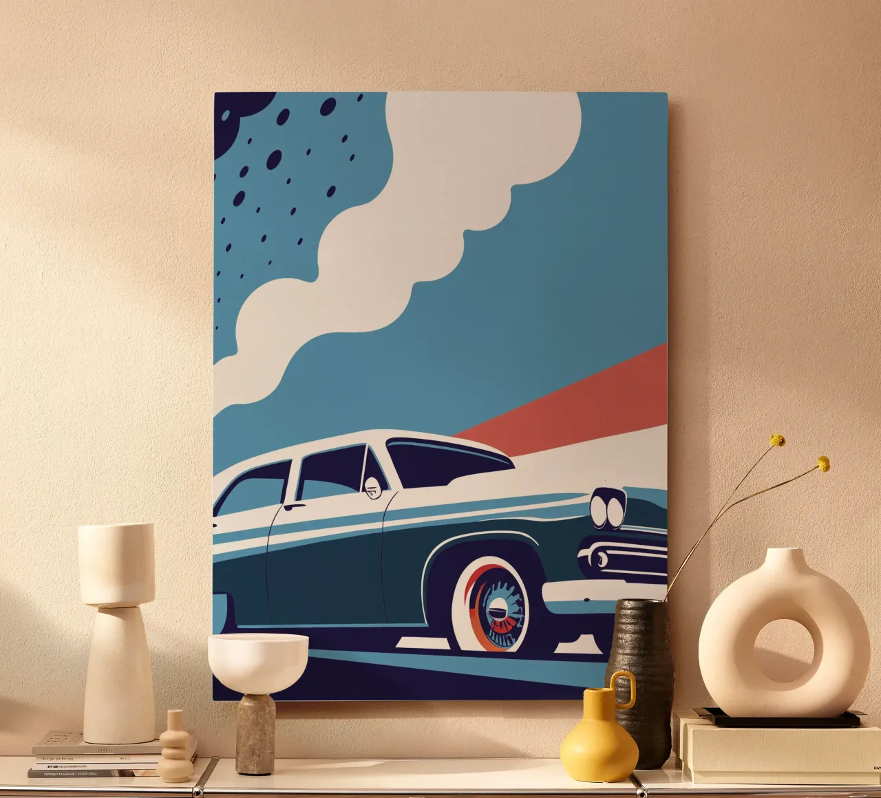 Auto d'epoca alluminio dibond da STORE PRESENCE